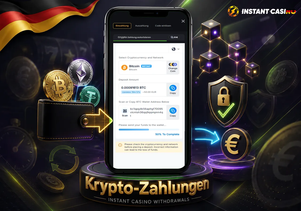 Krypto-Zahlungen mit Wallet, Token und mobiler Transaktion
